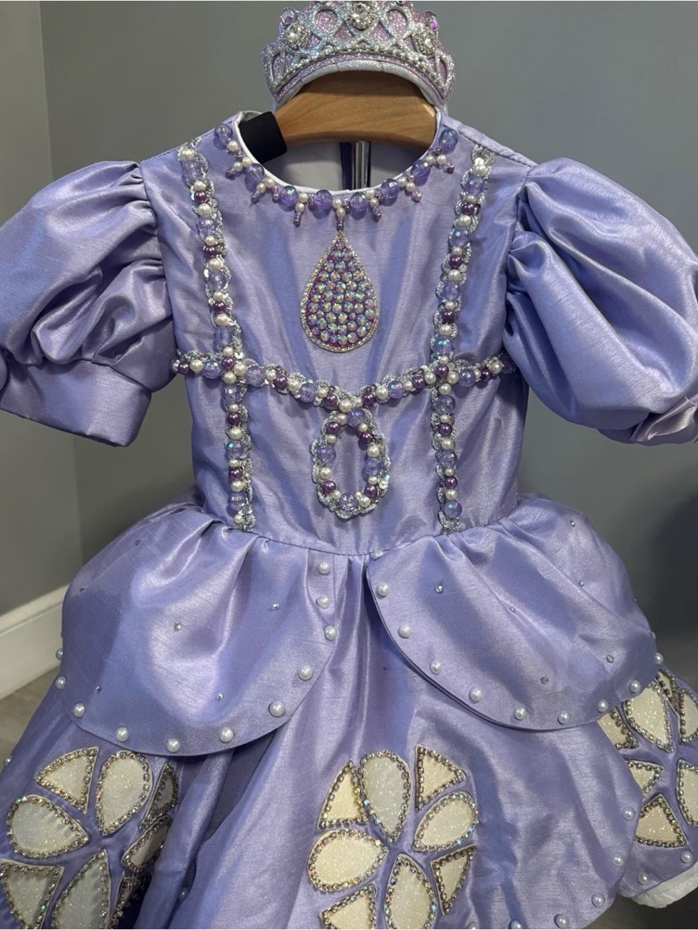 Disney Lavender Princess Theater Dress with Jewel Accents